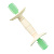 Силиконовый массажер для дёсен прорезыватель Happy Baby 20041 milky green